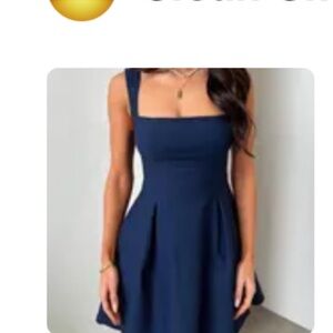 Elegant Navy Blue Dress